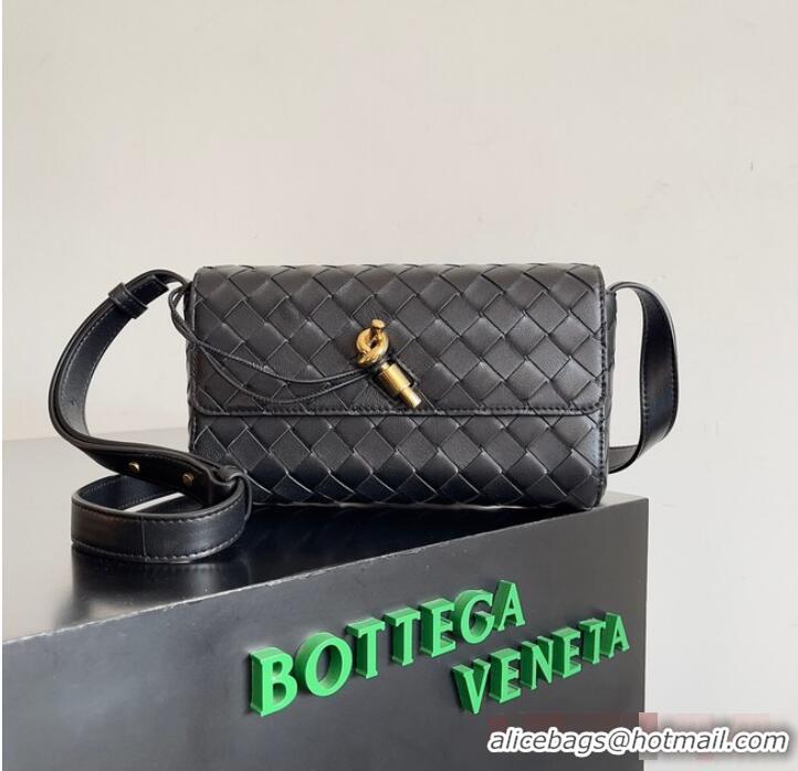 Sumptuous Bottega Veneta Mini Andiamo Cross-Body Bag 755545 Black