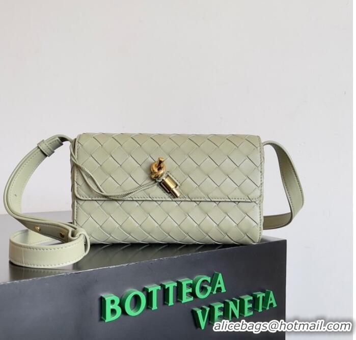 Best Price Bottega Veneta Mini Andiamo Cross-Body Bag 755545 light green