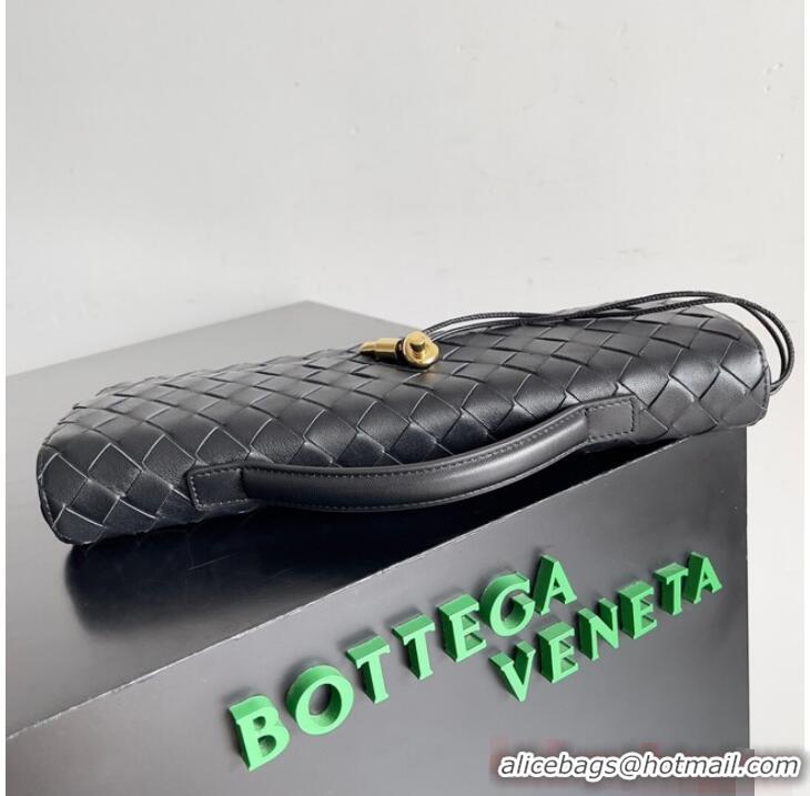 Buy Classic Bottega Veneta Long Clutch Andiamo With Handle 741511 Black