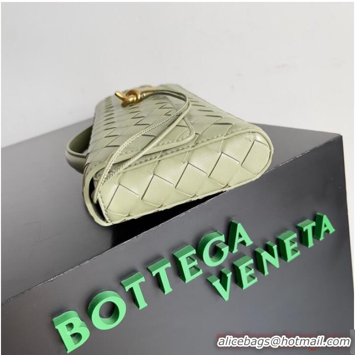 Grade Quality Bottega Veneta Long Clutch Andiamo With Handle 741511 light green