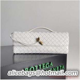 Well Crafted Bottega Veneta Long Clutch Andiamo With Handle 741511 White