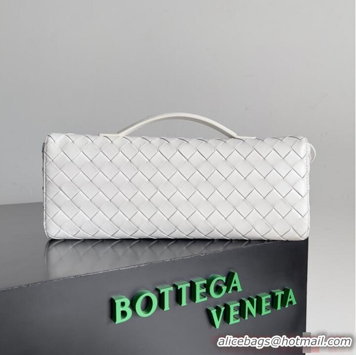 Well Crafted Bottega Veneta Long Clutch Andiamo With Handle 741511 White