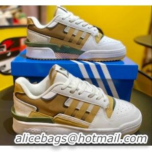 Grade Quality Adidas Originals Forum Low Top Sneakers White/Brown 419004