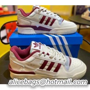 Classic Hot Adidas Originals Forum Low Top Sneakers/Burgundy 419006