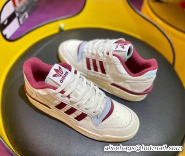 Classic Hot Adidas Originals Forum Low Top Sneakers/Burgundy 419006