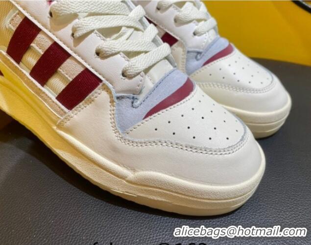 Classic Hot Adidas Originals Forum Low Top Sneakers/Burgundy 419006