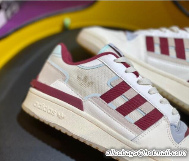 Classic Hot Adidas Originals Forum Low Top Sneakers/Burgundy 419006