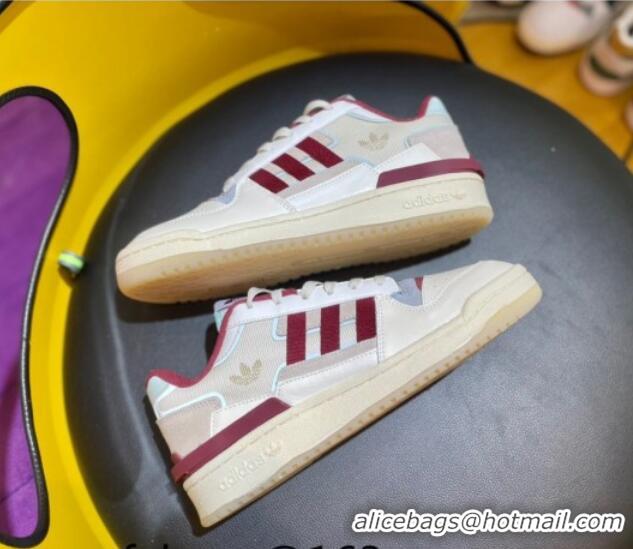 Classic Hot Adidas Originals Forum Low Top Sneakers/Burgundy 419006