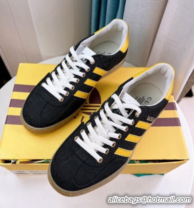 Top Design adidas x Gucci Gazelle GG Canvas Low-top Sneakers Black 024001