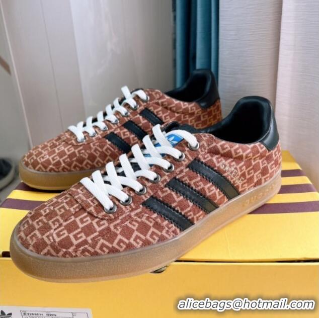 Hot Style adidas x Gucci Gazelle G Suede Low-top Sneakers Brown 024004