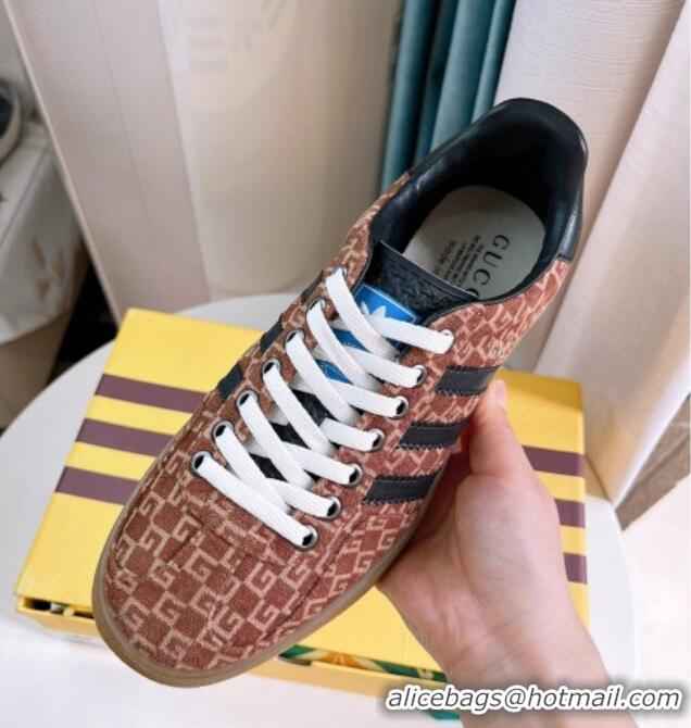 Hot Style adidas x Gucci Gazelle G Suede Low-top Sneakers Brown 024004