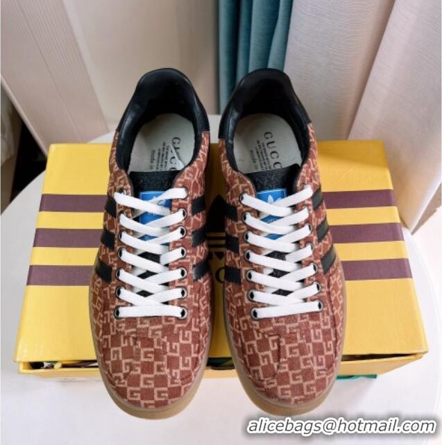 Hot Style adidas x Gucci Gazelle G Suede Low-top Sneakers Brown 024004