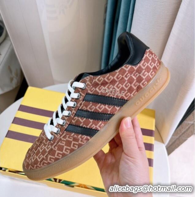 Hot Style adidas x Gucci Gazelle G Suede Low-top Sneakers Brown 024004