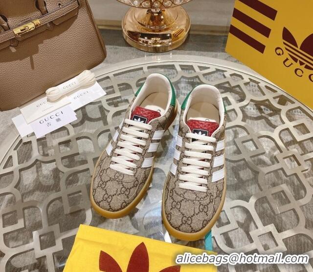 Buy Luxury adidas x Gucci Gazelle GG Canvas Low-top Sneakers Beige GG Canvas 106124