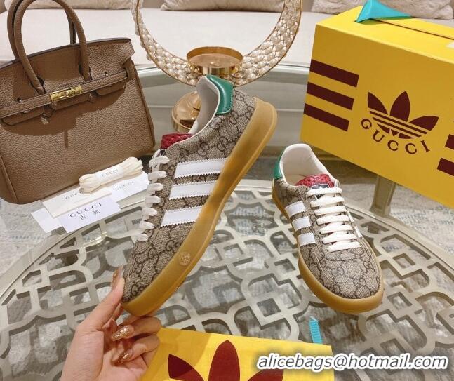 Buy Luxury adidas x Gucci Gazelle GG Canvas Low-top Sneakers Beige GG Canvas 106124