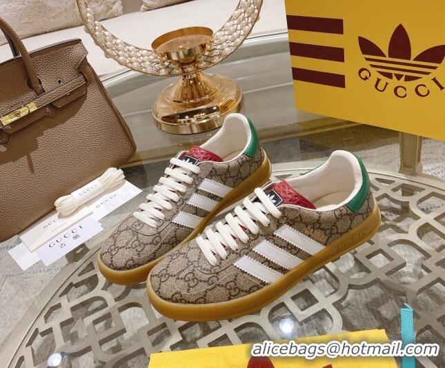 Buy Luxury adidas x Gucci Gazelle GG Canvas Low-top Sneakers Beige GG Canvas 106124