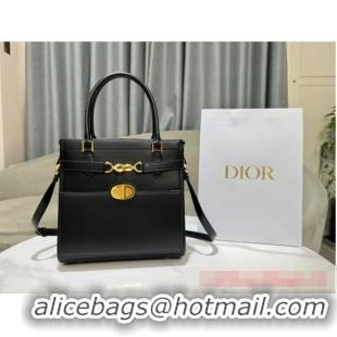 Big Discount Dior MEDIUM BOSTON BAG Calfskin 8801 Black