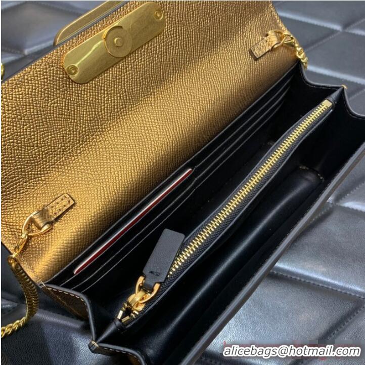 Most Popular VALENTINO grain calfskin leather bag 0681 Gold