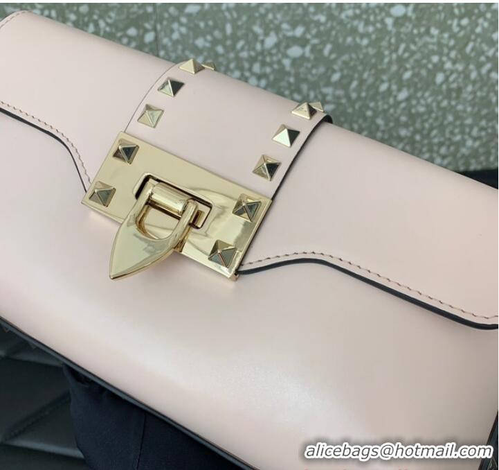 Famous Brand VALENTINO Rockstud 23 smooth calfskin bag 0M77Q Pink