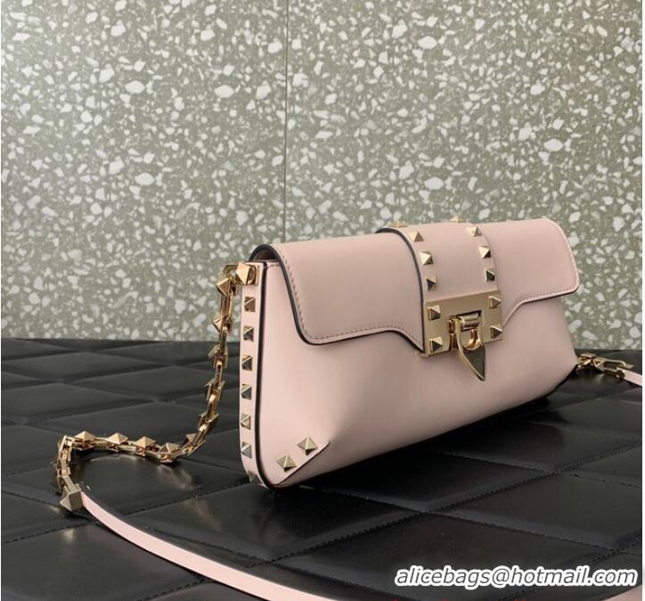 Famous Brand VALENTINO Rockstud 23 smooth calfskin bag 0M77Q Pink