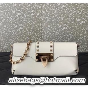 Top Quality VALENTINO Rockstud 23 smooth calfskin bag 0M77Q White