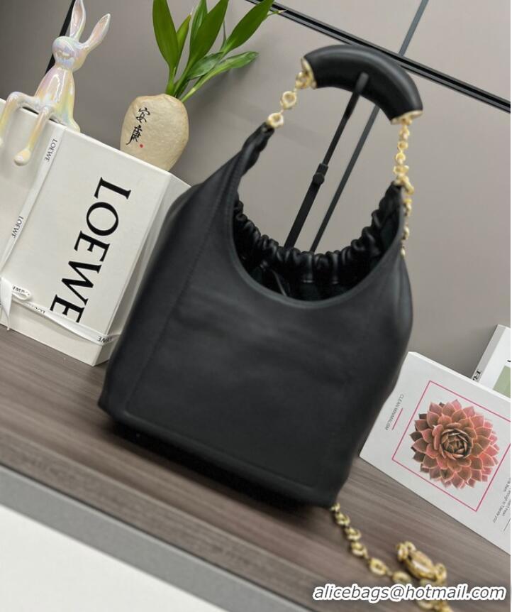 Popular Style Loewe Squeeze small Napa sheepskin leather bag 652329 Black