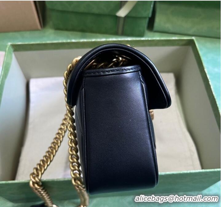 Best Price GUCCI GG MARMONT MINI SHOULDER BAG 446744 Black