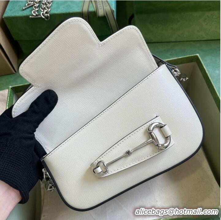 Well Crafted GUCCI HORSEBIT 1955 MINI SHOULDER BAG 774209 White