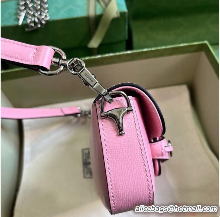 Famous Brand GUCCI HORSEBIT 1955 MINI SHOULDER BAG 774209 Pink