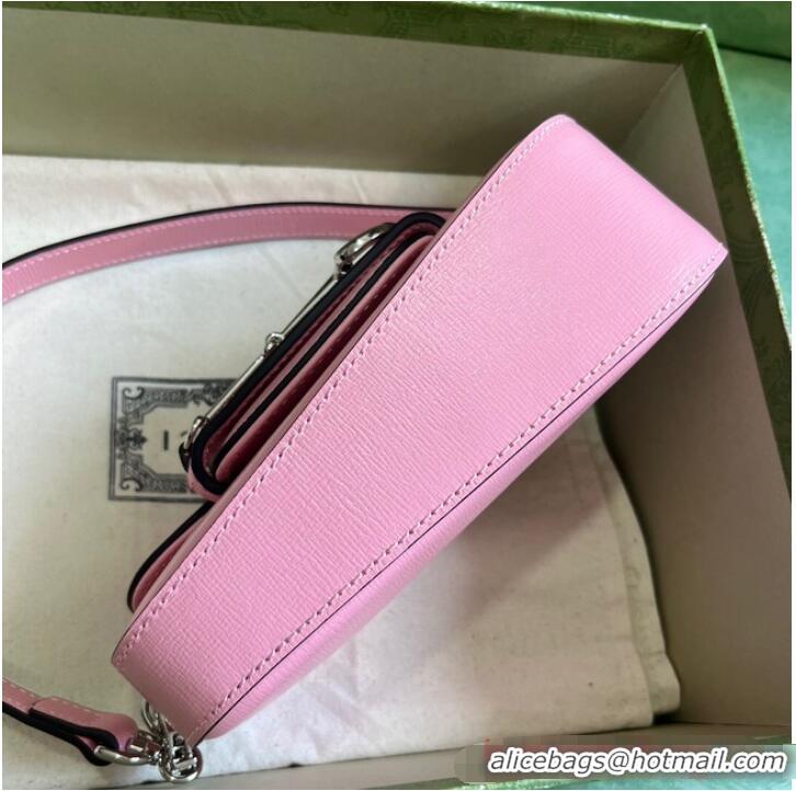 Famous Brand GUCCI HORSEBIT 1955 MINI SHOULDER BAG 774209 Pink