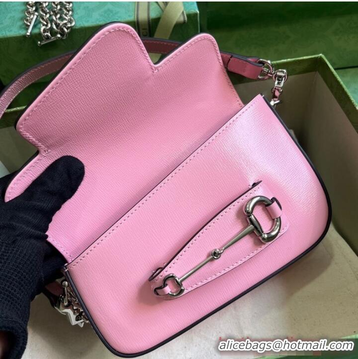 Famous Brand GUCCI HORSEBIT 1955 MINI SHOULDER BAG 774209 Pink