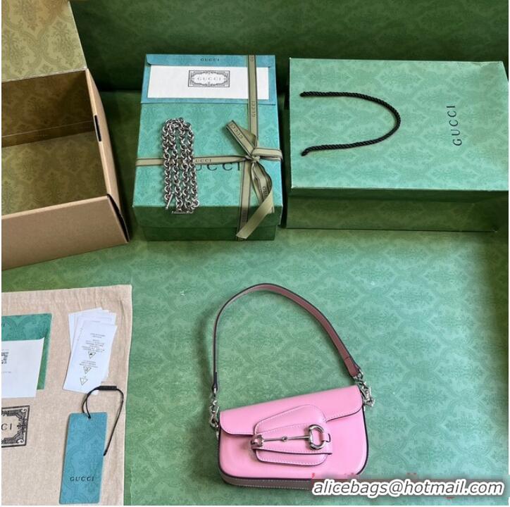 Famous Brand GUCCI HORSEBIT 1955 MINI SHOULDER BAG 774209 Pink