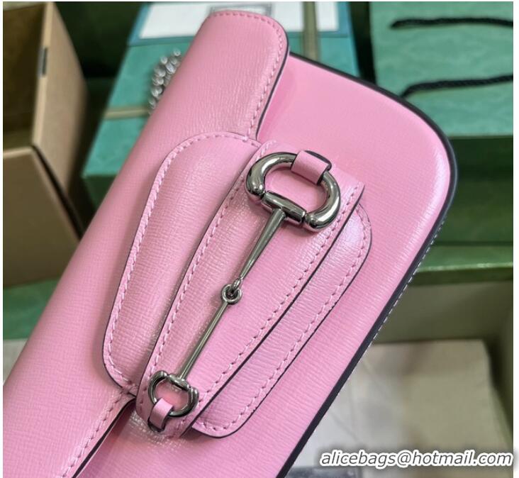 Famous Brand GUCCI HORSEBIT 1955 MINI SHOULDER BAG 774209 Pink