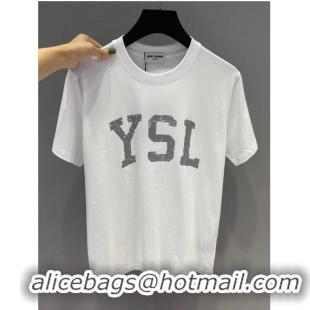 ​Famous Brand Saint Laurent T-shirt Y10252 White