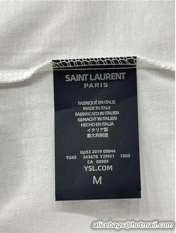 ​Famous Brand Saint Laurent T-shirt Y10252 White