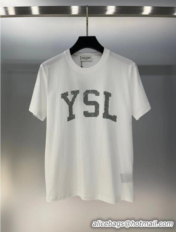 ​Famous Brand Saint Laurent T-shirt Y10252 White