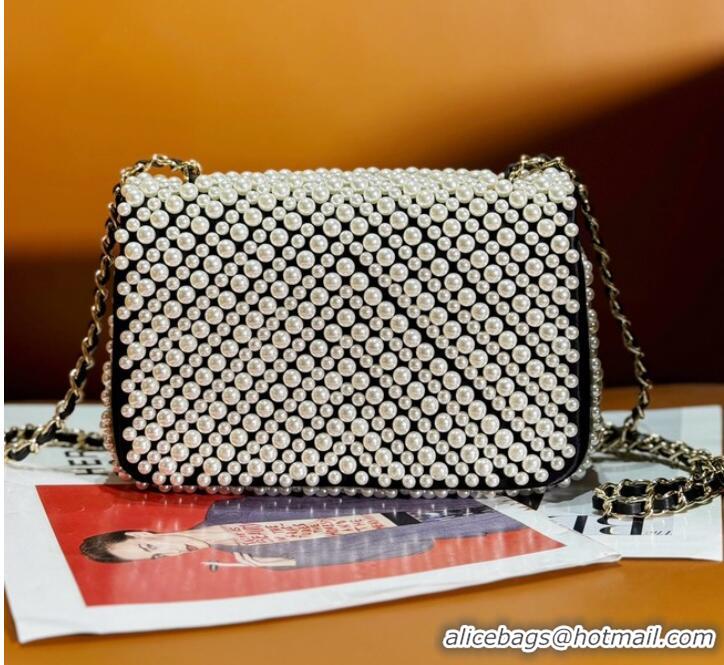 Unique Discount Chanel SMALL FLAP BAG AS3965 Pearls