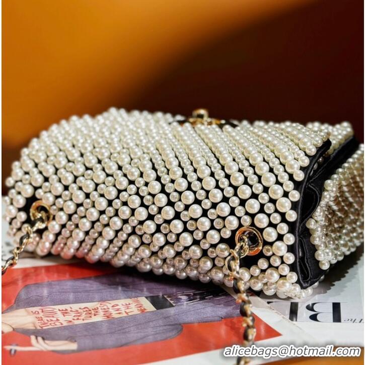 Unique Discount Chanel SMALL FLAP BAG AS3965 Pearls