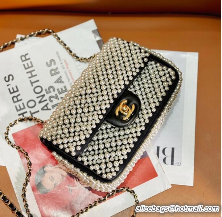 Unique Discount Chanel SMALL FLAP BAG AS3965 Pearls