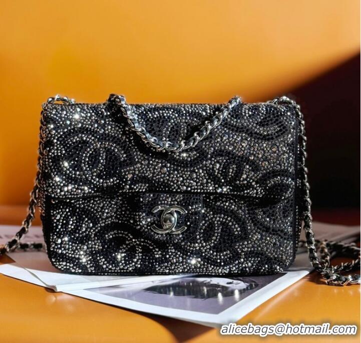 Good Product Chanel Sequins SMALL FLAP BAG AS4561 black&white