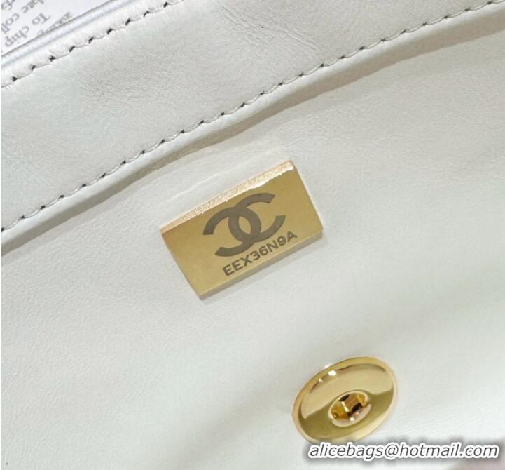 Top Quality Chanel SMALL FLAP BAG AS4561 White& Yellow& Pink & Blue