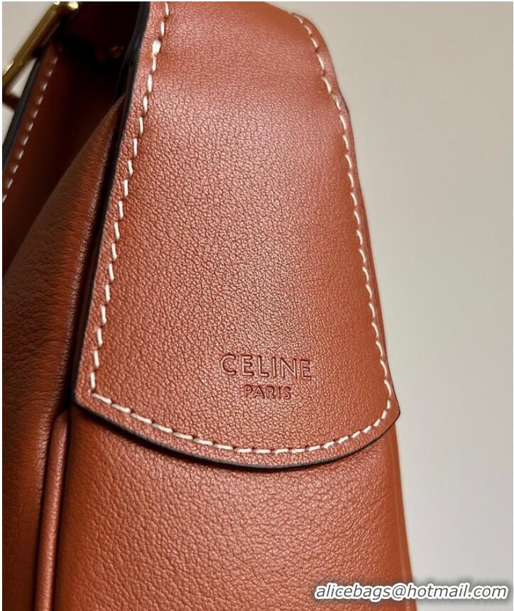 Pretty Style Celine HELOISE BAG IN SUPPLE CALFSKIN 114713 TAN