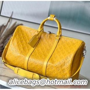 Grade Design Louis Vuitton Keepall Bandouliere 50 M23748 Yellow