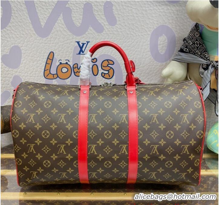 Promotional Louis Vuitton Keepall Bandouliere 50 M46769 Red