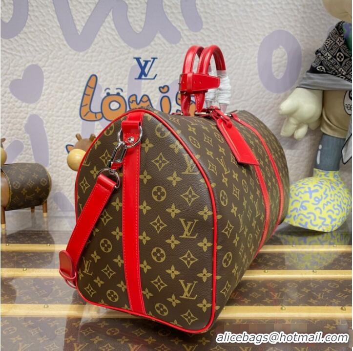 Promotional Louis Vuitton Keepall Bandouliere 50 M46769 Red