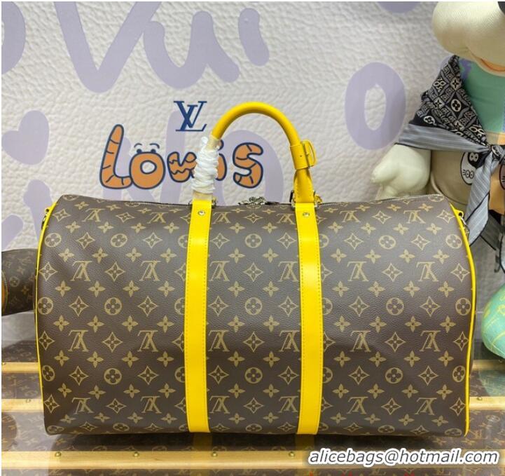 Buy Discount Louis Vuitton Keepall Bandouliere 50 M46769 Yellow