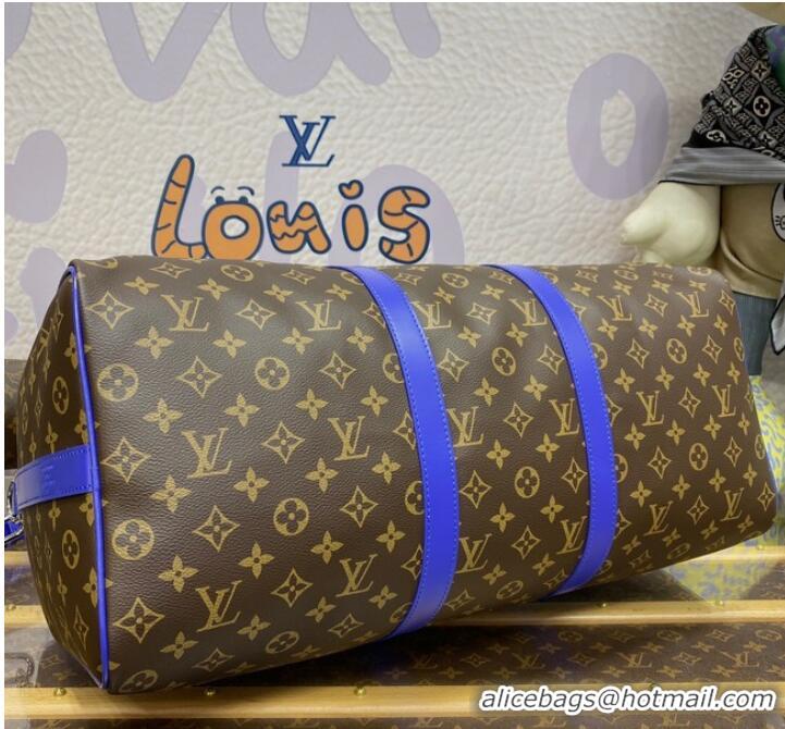 Top Quality Louis Vuitton Keepall Bandouliere 50 M46769 Blue