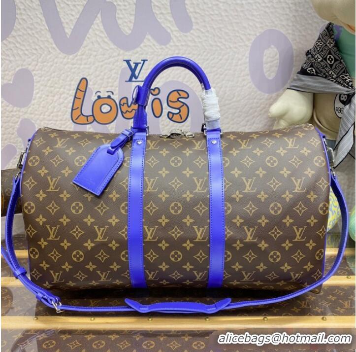 Top Quality Louis Vuitton Keepall Bandouliere 50 M46769 Blue