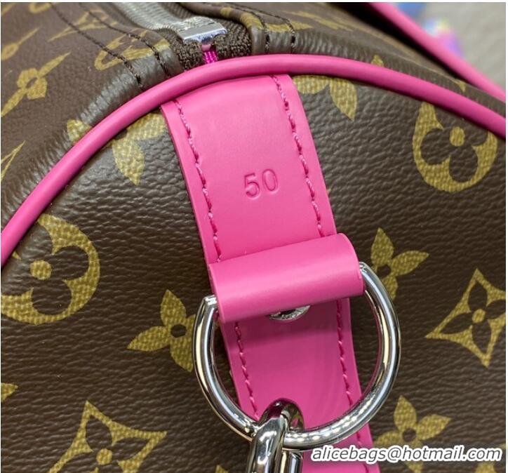 Top Grade Louis Vuitton Keepall Bandouliere 50 M46769 Pink