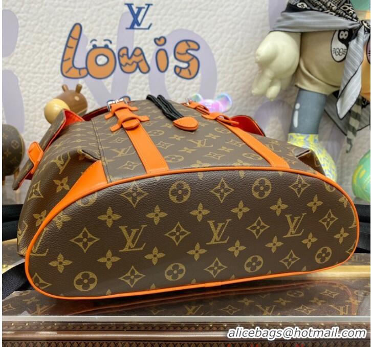 Promotional Grade Louis Vuitton Monogram Canvas Christopher MM M46813 Orange